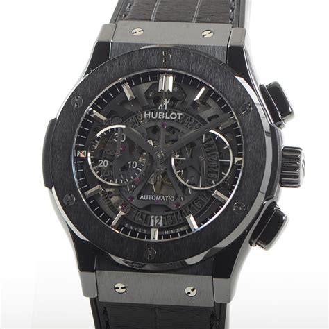 hublot アエロバン アエロバン スチール ダイヤモンド 買取|Big Bang Aerobang All Black White 44 mm .